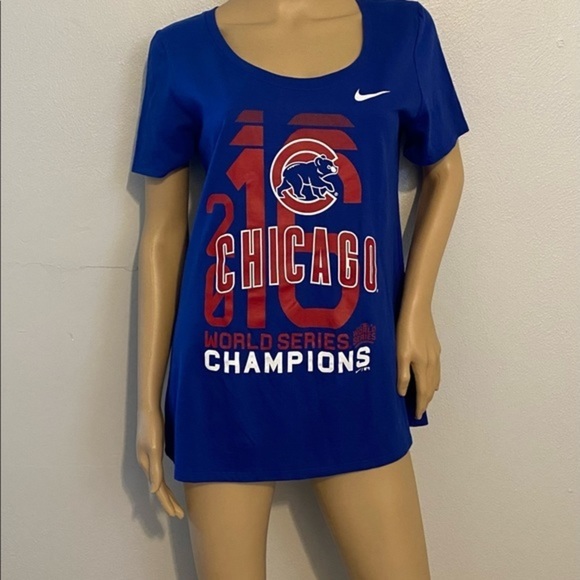 Nike tee Chicago Cubs shirt top size L - Picture 8 of 9
